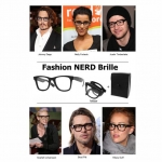 Nerdbrille - Nerd Brille inkl. Etui