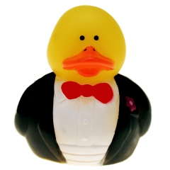 Gummi-Ente Hochzeit 5cm