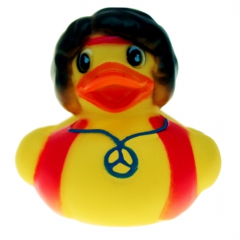 Gummi-Ente Hippie 5cm