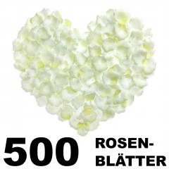 Rosenblätter weiß 500 Stück