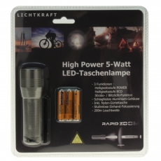 Taschenlampe Lichtkraft Strobo 5 Watt CREE LED