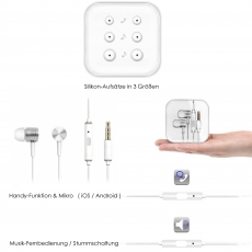 Kopfhrer HD In Ear COOL-Sound 1.0 wei