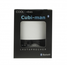 Lautsprecher  cubi-man 2.0 wei bluetooth