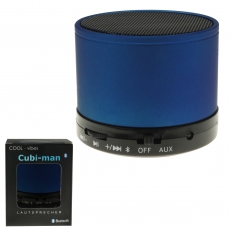 Lautsprecher + Radio  cubi-man 2.0 blau bluetooth