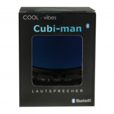 Lautsprecher + Radio  cubi-man 2.0 blau bluetooth