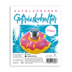 Aufblasbarer Getrnkehalter Donut 22 cm