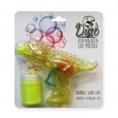 Seifenblasenpistole Dino-Gun mit Lichteffekt