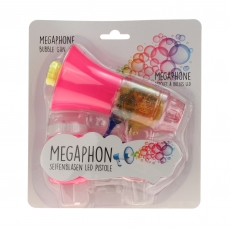 Seifenblasenpistole Megaphon mit LED Licht