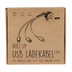 COOL Roll-Up Ladekabel 3 in 1