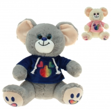 Plsch Maus mit Chromshirt Maxi & Mira 30cm