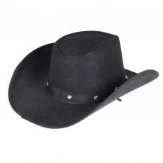 Cowboyhut Nieten schwarz