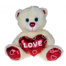 Plsch Br mit Herz Chrom-Love 25cm