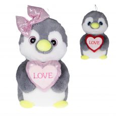 Plsch Pinguin mit Herz Couple 20cm