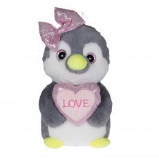 Plsch Pinguin mit Herz Couple 20cm