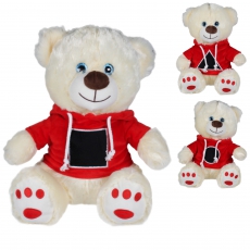 Pl�sch B�r mit Hoodie GEO 20cm