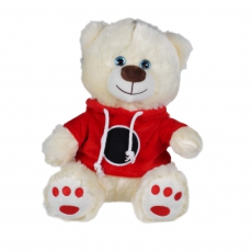 Pl�sch B�r mit Hoodie GEO 20cm