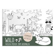 XL Poster Wald zum Ausmalen