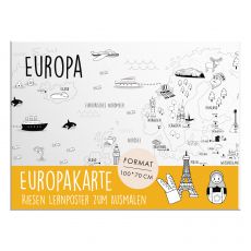 XXL Poster Europakarte zum Ausmalen