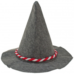 Seppel Hut mit Kordel Rot/Wei