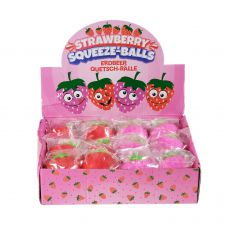 Quetschball Erdbeere in Display 5cm 50g