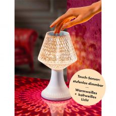 LED Tischleuchte Kristall