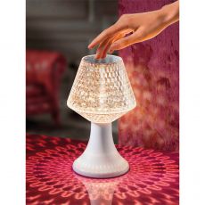 LED Tischleuchte Kristall
