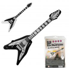 Aufblasbare Luftgitarre Black & White 100 cm