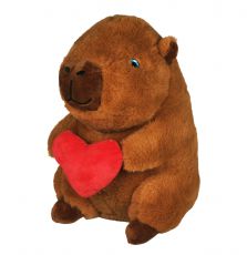 Plsch Capybara mit Herz 16cm