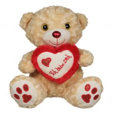 Pl�sch B�r mit Herz Curly 28cm