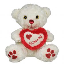 Pl�sch B�r mit Herz Curly 45cm