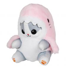 Pl�sch Katze mit Haikost�m 45cm
