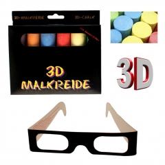 3D Kreide-Set inkl. Brille