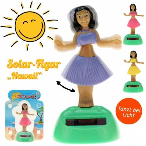 5/10 Gute Laune Solar Wackelfigur Solarfigur Tanzende Figur Hula Girl Hawaii 