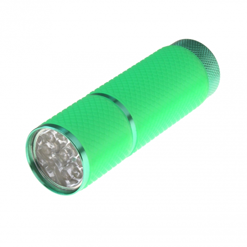 leicht *Glow in the Dark* 3x LED Taschenlampe Aluminium mit Power 9 LED kompakt 