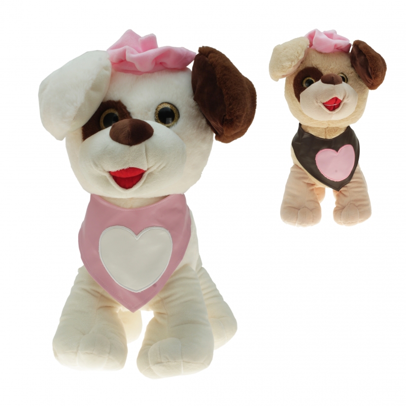 Plüsch Hund mit Halstuch "Paula" 45 cm
