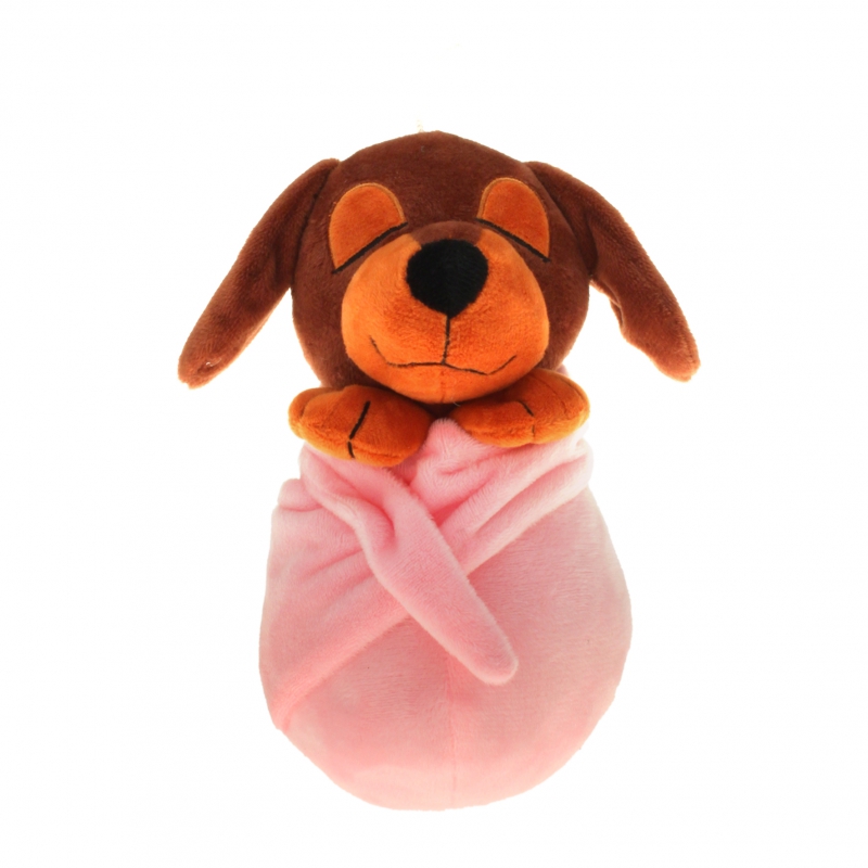 30 cm Hund im Handtuch 3fach sortiert