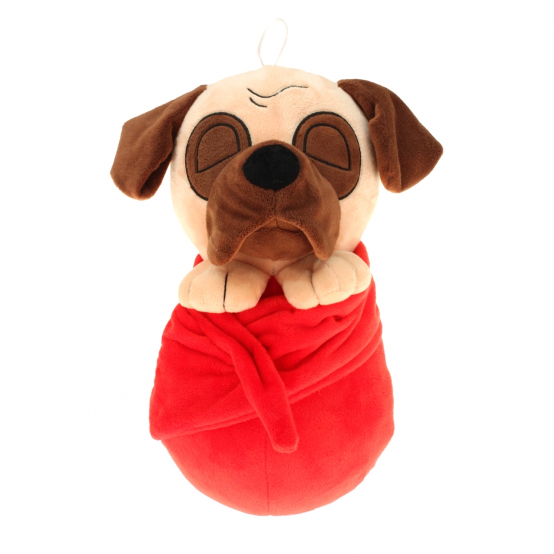 45 cm Hund im Handtuch 3fach sortiert