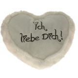 Plsch Herz Liebesherzen Creme 20cm