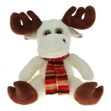 Plsch Elch Emil mit Schal 20 cm