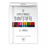 Doppelbuntstifte 12er Set 17,5cm