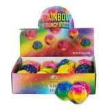 Flummi Regenbogen im Display 65mm