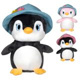 Pl�sch Pinguin mit Hut 40cm