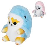Pl�sch Katze mit Haikost�m 45cm
